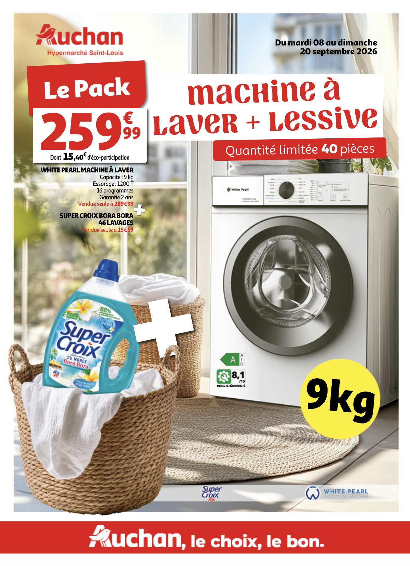 Machine à laver + lessive