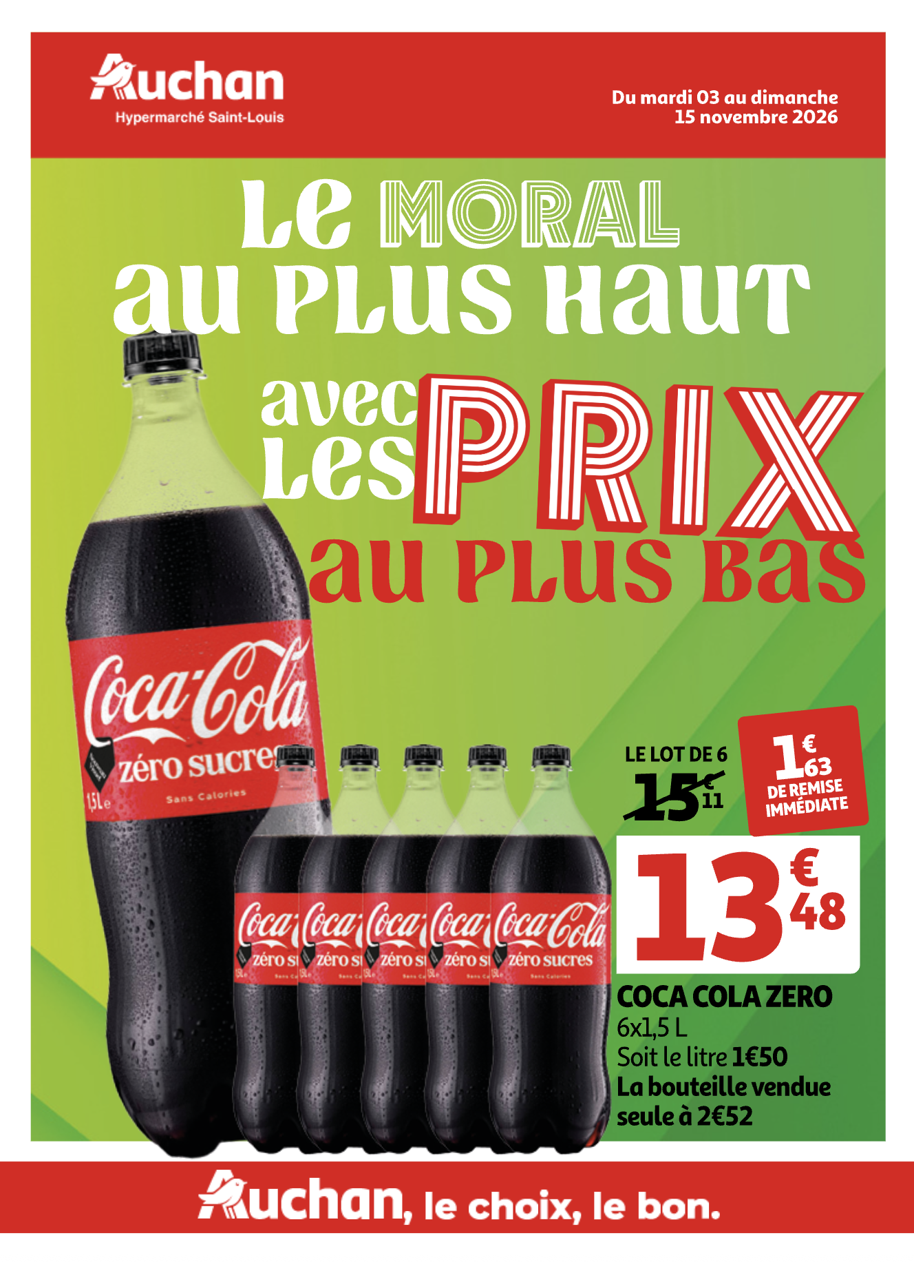 Le moral au plus haut avec les prix au plus bas !